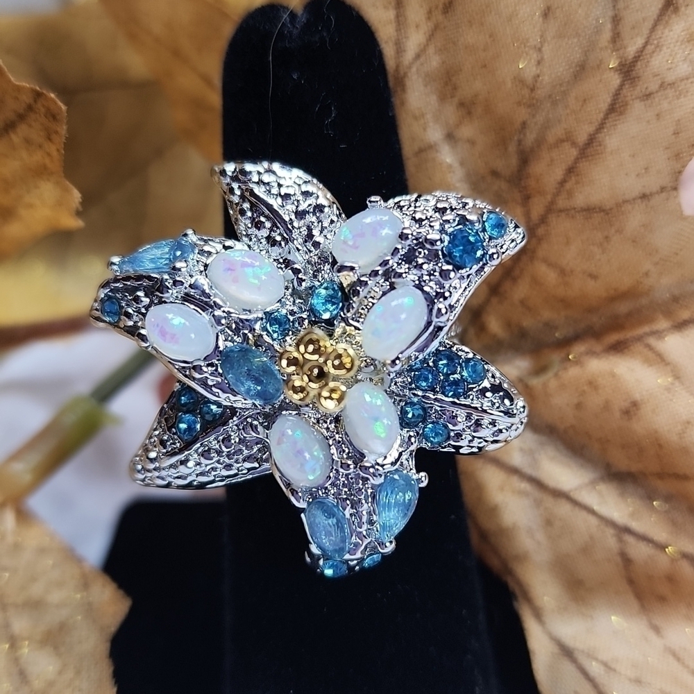 SLIVER FLOWER RING